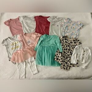 Baby Girl Onesie and Outfit Bundle